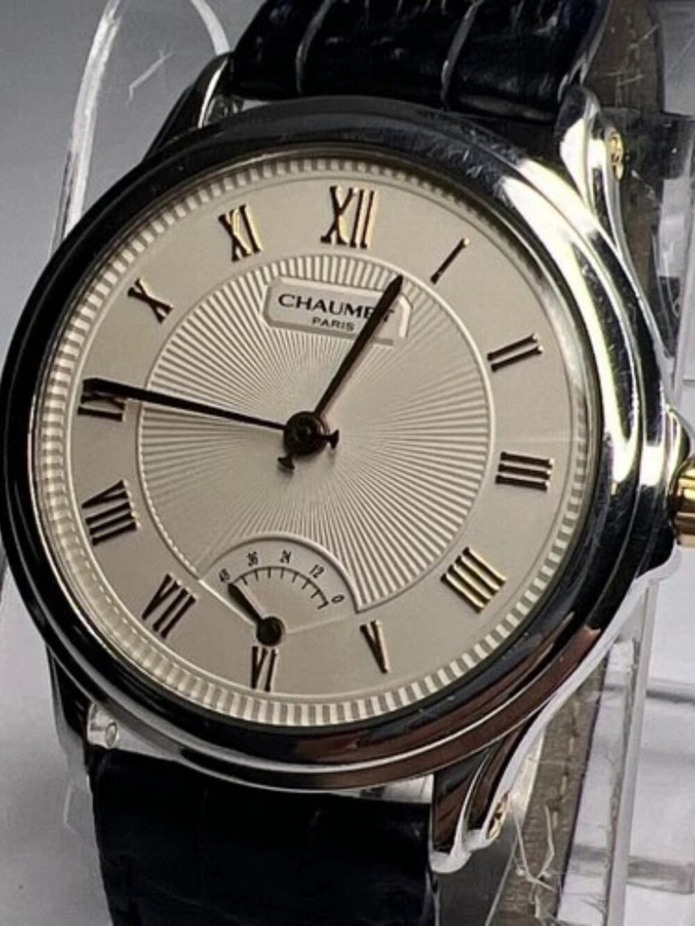 35mm Steel Chaumet Paris Automatic Watch w/ 48 Hour Power Reserve Ref. 22A-555